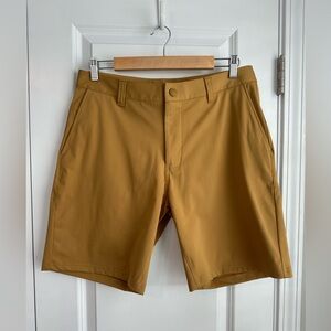 Rhone Men’s 9" Commuter Short Mustard Golden Yellow Size 32